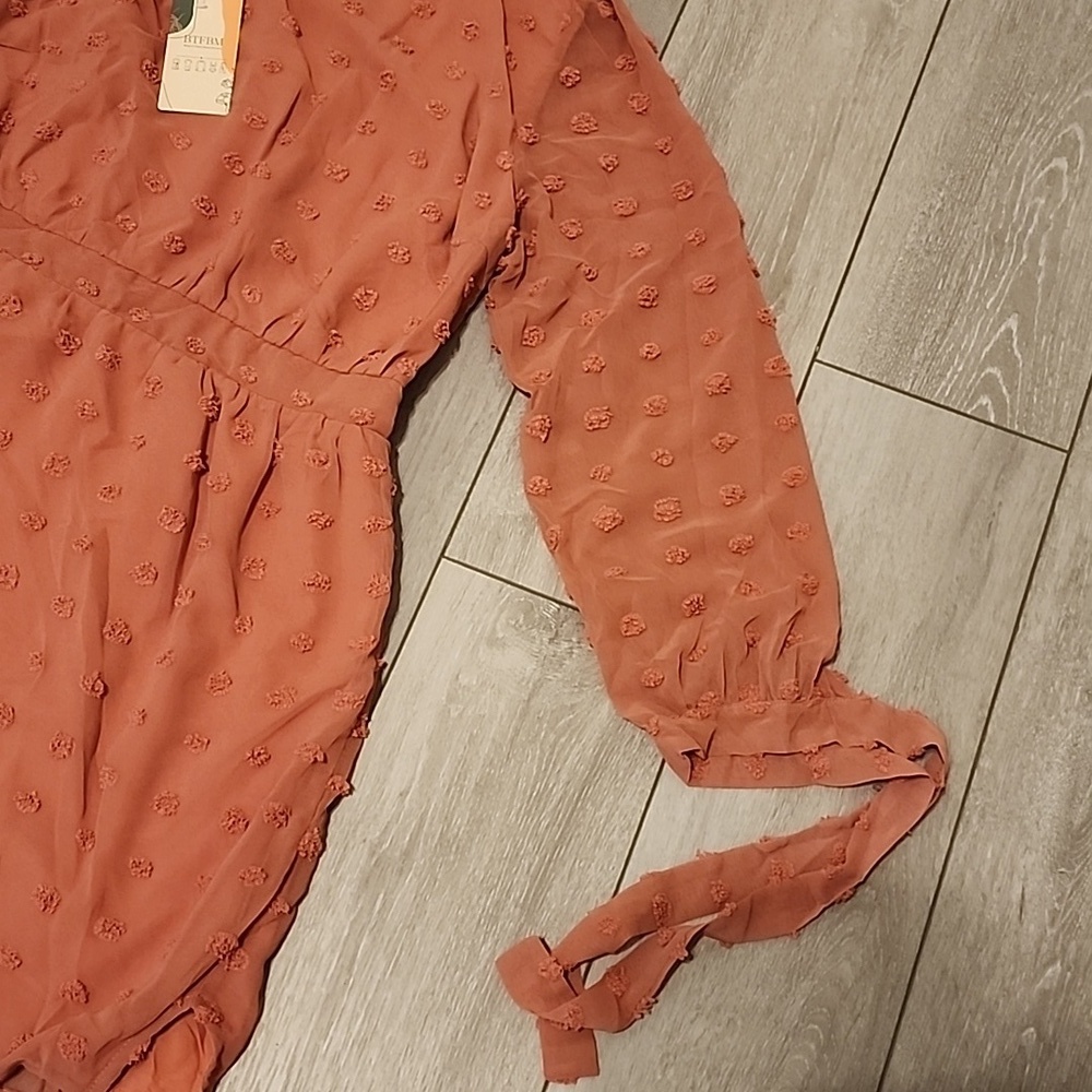 Elegant One-Shoulder Pink Mini Dress Women’s Large NWT - Picture 3 of 5